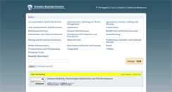 Desktop Screenshot of bramptonbusinessdirectory.com