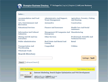 Tablet Screenshot of bramptonbusinessdirectory.com